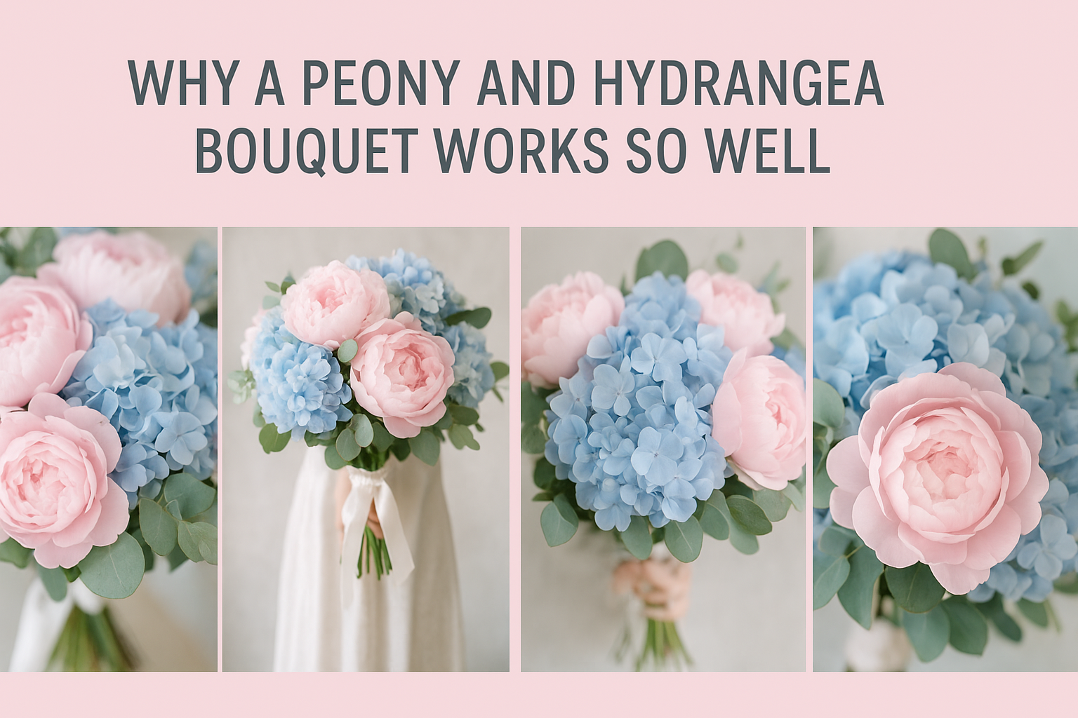 Why a Peony and Hydrangea Bouquet Works So Well