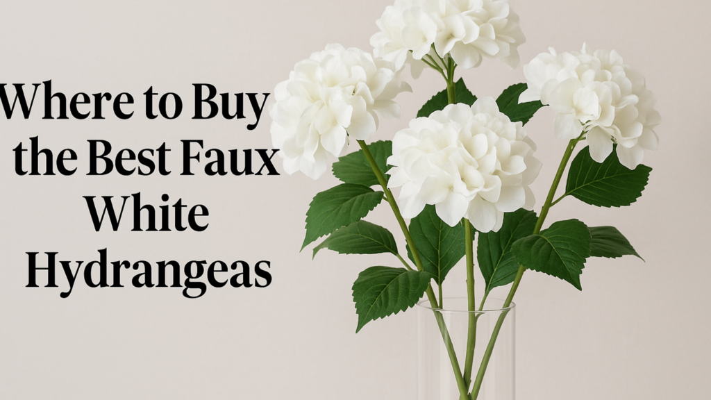 Where to Buy the Best Faux White Hydrangeas