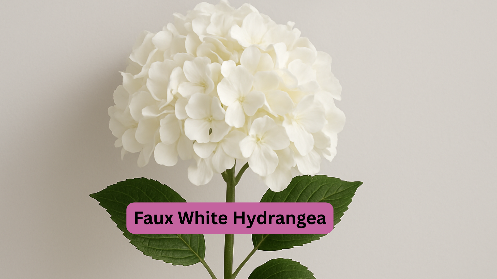 Faux White Hydrangea