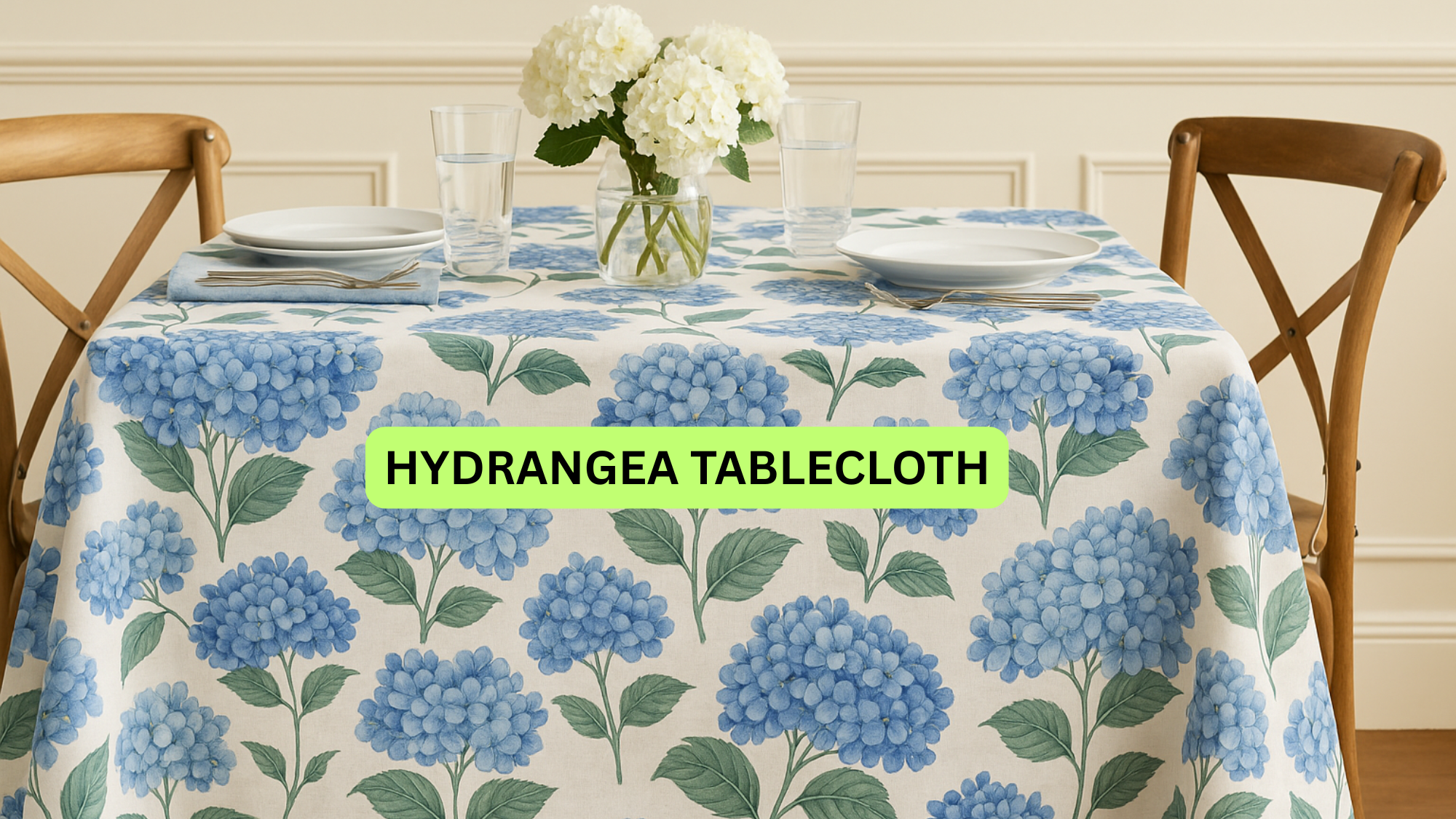 HYDRANGEA TABLECLOTH