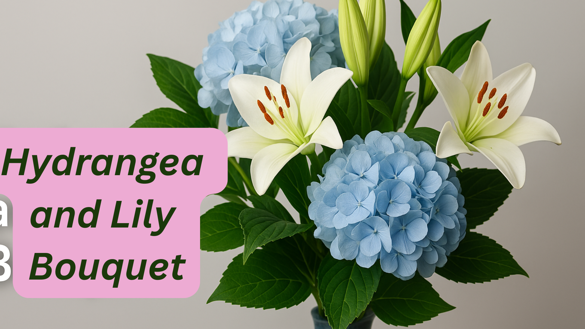 Hydrangea and Lily Bouquet