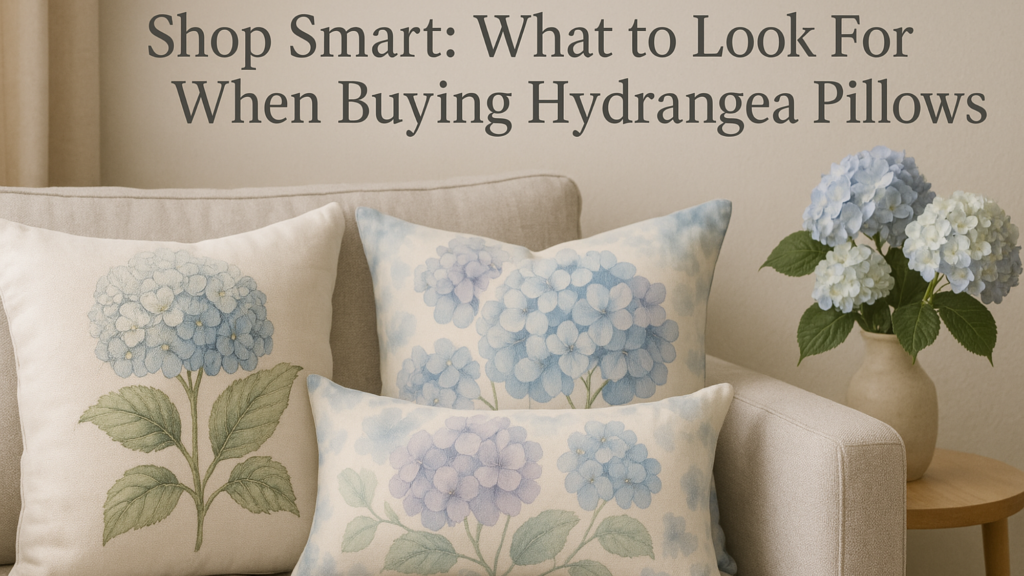 Shop Smart: What to Look For When Buying Hydrangea Pillows