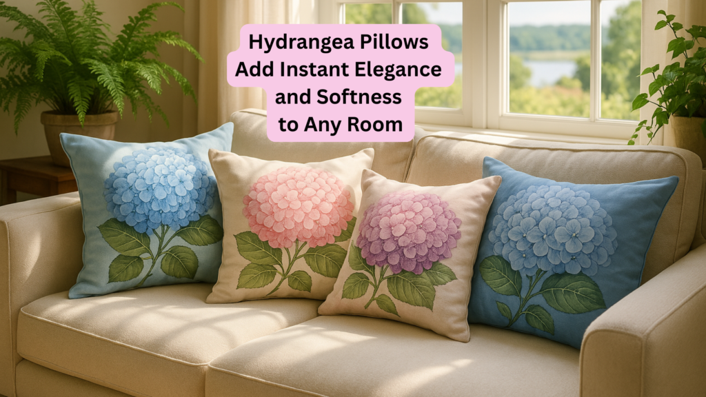 Hydrangea Pillows Add Instant Elegance and Softness to Any Room