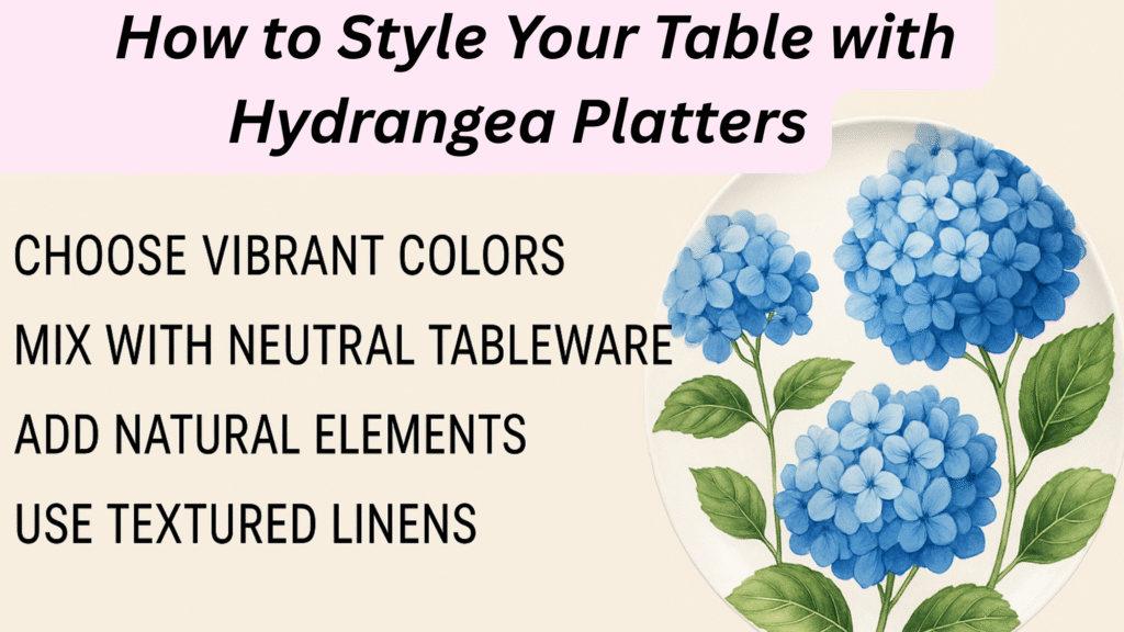How to Style Your Table with Hydrangea Platters