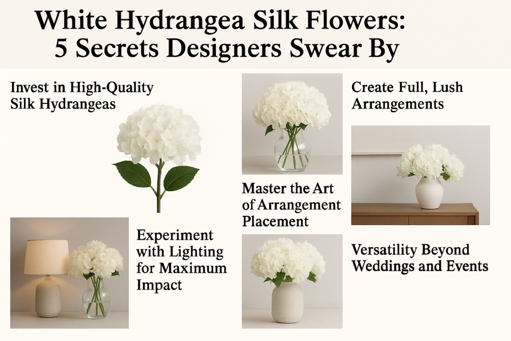 White Hydrangea Silk Flowers: 5 Secrets Designers Swear By