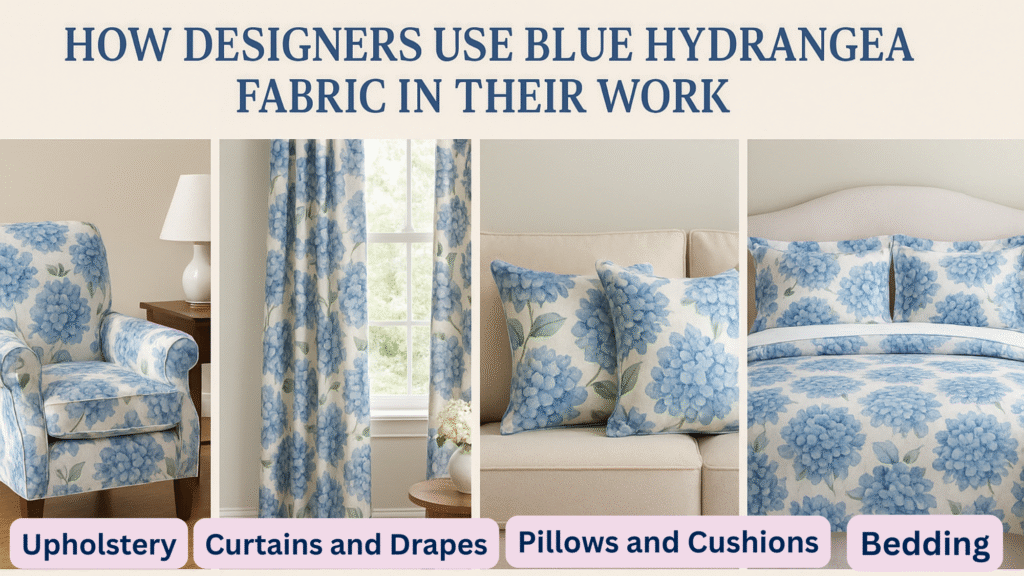 How Designers Use Blue Hydrangea Fabric in Their Work