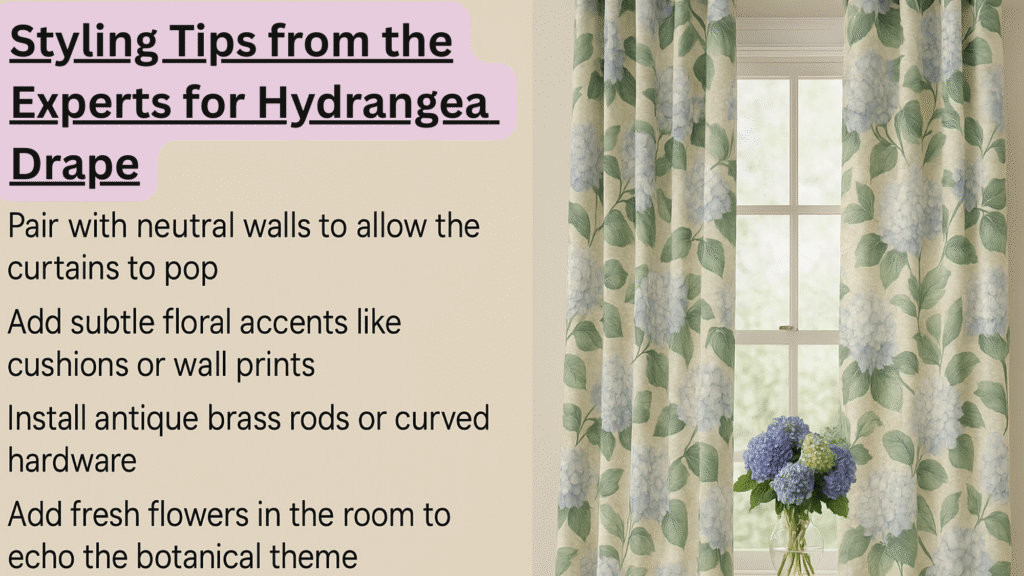 Styling Tips from the Experts for Hydrangea Drape