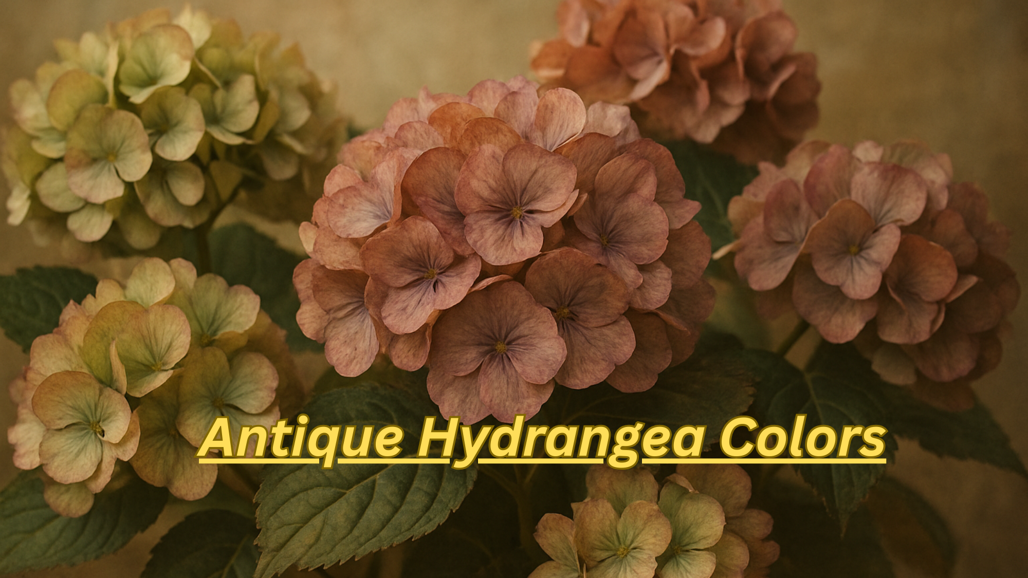 Antique Hydrangea Colors