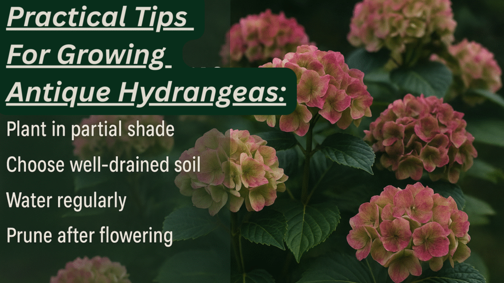 Practical Tips for Growing Antique Hydrangeas