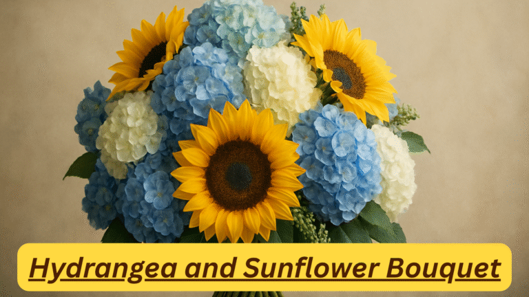 Hydrangea and Sunflower Bouquet
