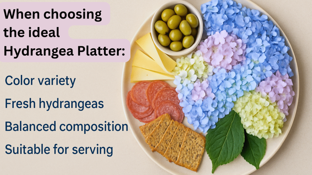 When choosing the ideal Hydrangea Platter: