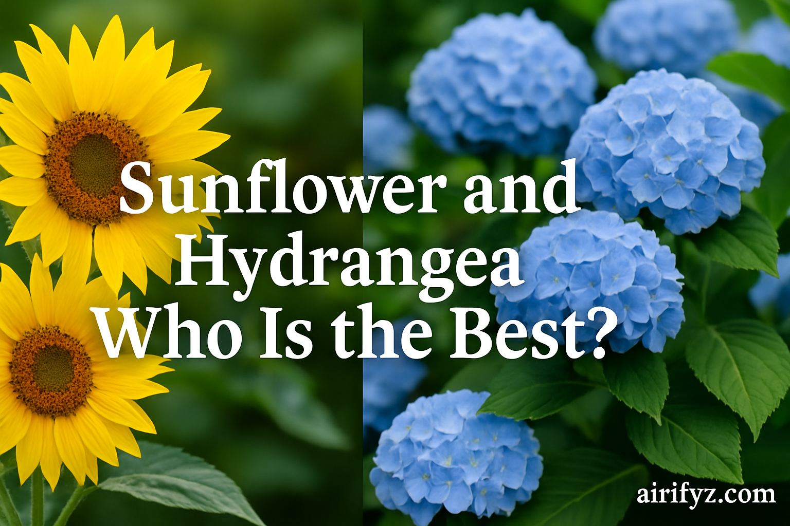 sunflower and hydrangea who is the best