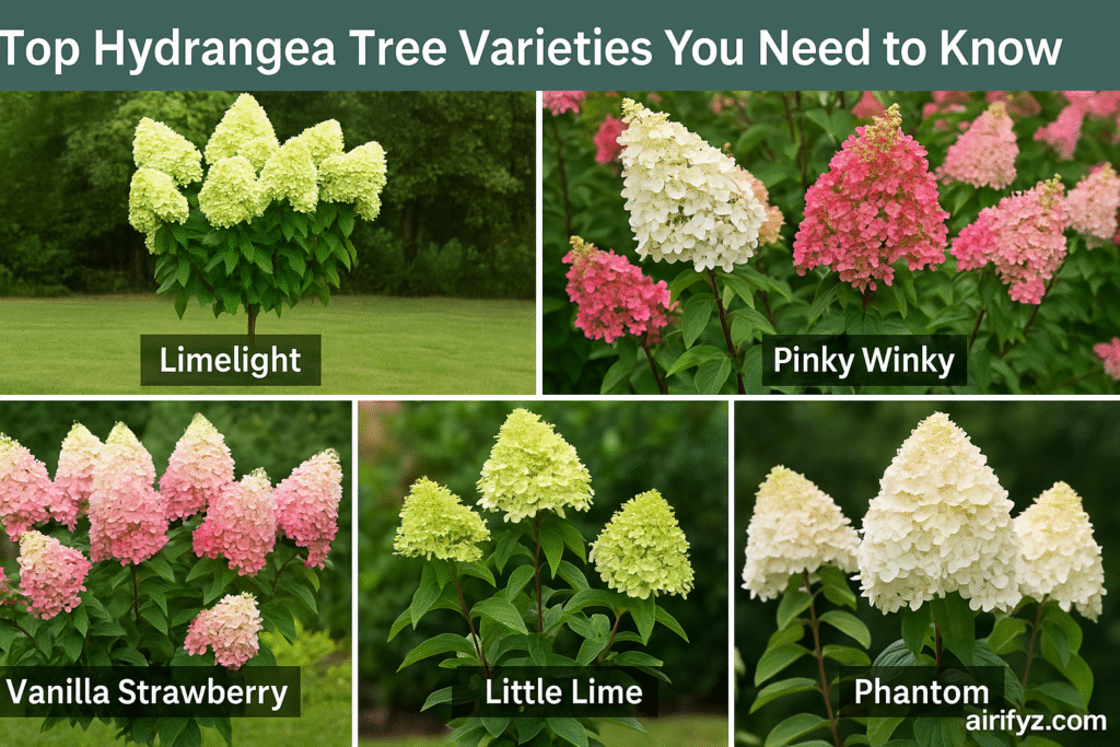 types of hydrangea tree