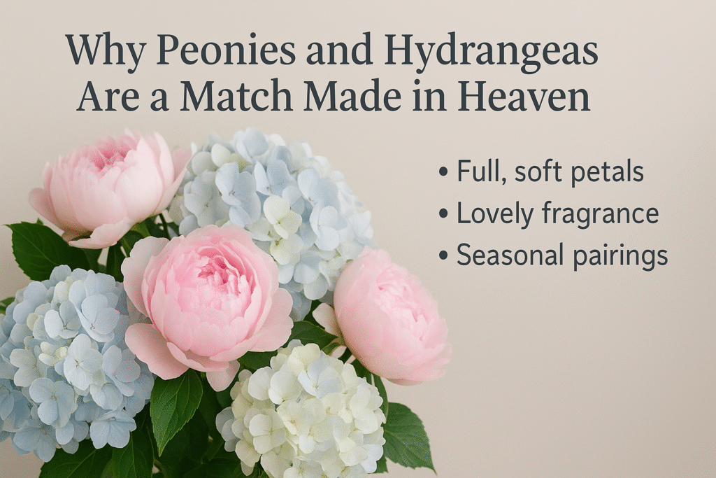 Peonies and Hydrangeas