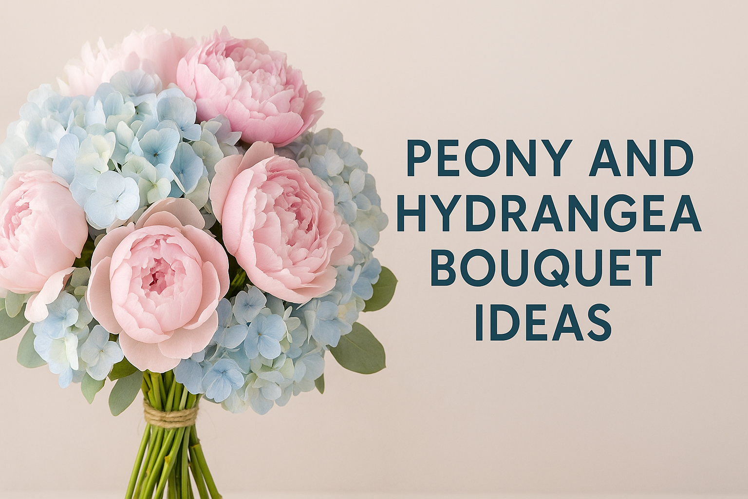 Peony and Hydrangea Bouquet Ideas
