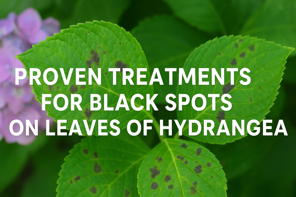 Proven Treatments for Black Spots on Leaves of Hydrangea