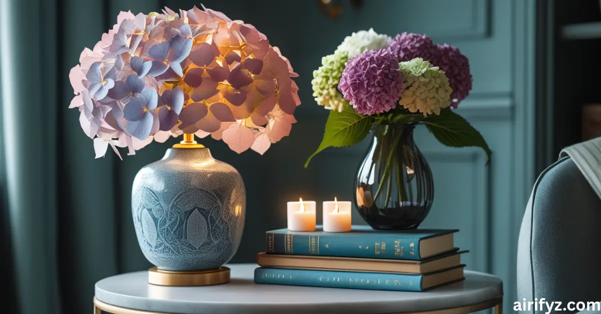 How to Style Around Your Hydrangea Lamp