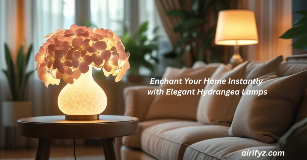 Enchant Your Home Instantly with Elegant Hydrangea Lamps